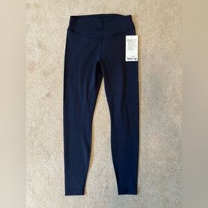Wunder Under SmoothCover HR Tight 28” True Navy Size 8 NWT Lululemon
